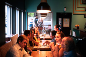 restaurant busy
